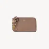 Chloé Alphabet Purse In Shiny Leather Pink Size Onesize 100% Calf-skin Leather In Pink
