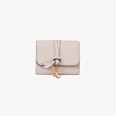 Chloé Alphabet Small Tri-fold In Pink