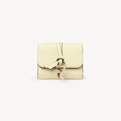 Chloé Alphabet Small Tri-fold In Yellow