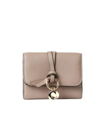 Chloé Alphabet Small Trifold Wallet In Red
