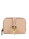 Chloé Small Wallet Featuring Alphabet Design In Sand