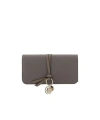 Chloé Alphabet Textured-leather Wallet In Black