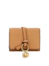 Chloé Alphabet Tri-fold Compact Wallet In Brown