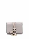 Chloé Alphabet Tri-fold Wallet In Grey