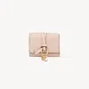 Chloé Alphabet Tri-fold Wallet In Pink