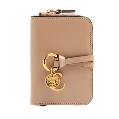 Chloé Alphabet Wallet In Brown