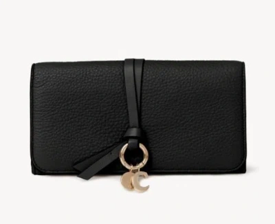 Chloé "alphabet" Wallet In Black