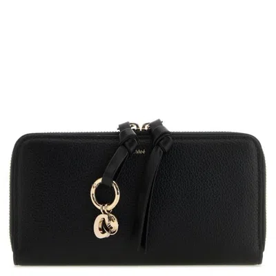 Chloé "alphabet" Wallet In Black