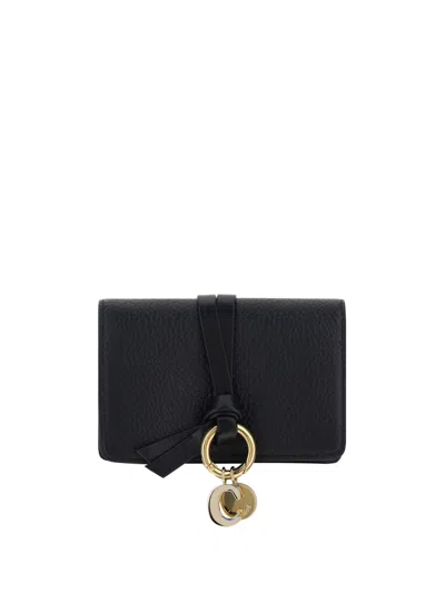 Chloé Alphabet Wallet In Black