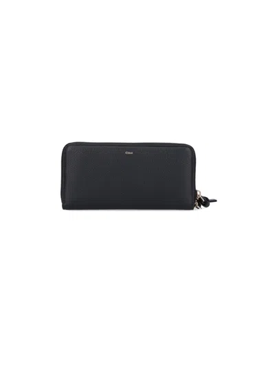 Chloé 'alphabet' Wallet In Black  