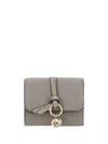 Chloé Alphabet Wallet In Cashmere Grey
