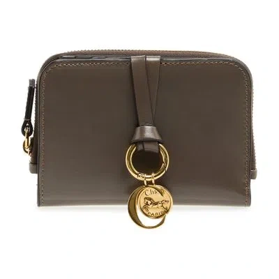 Chloé Alphabet Wallet In Grey