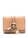 Chloé Small Alphabet Tri-fold Wallet In Neutrals