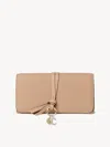 Chloé Alphabet Wallet With Flap In Brown