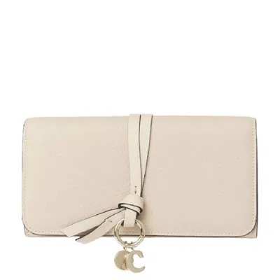 Chloé Chloe Alphabet Walllet With Charm In Pink