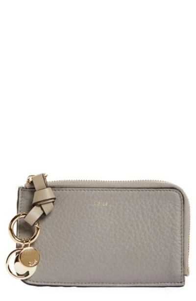 Chloé Alphabet Zip Leather Card Holder
