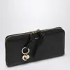 Chloé Alphabet Black Zipped Wallet In Black