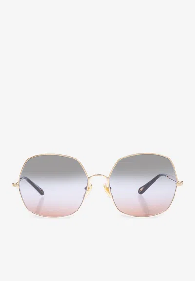 CHLOÉ ALY AVIATOR SUNGLASSES