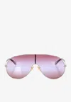 Chloé Ch0283s Metal Aviator Sunglass In Red