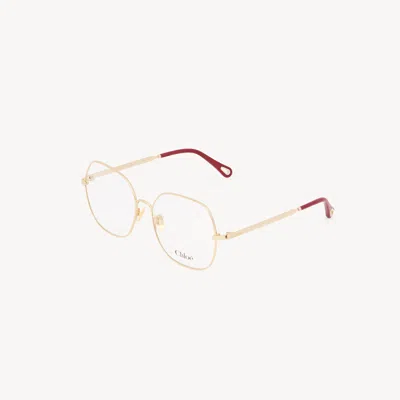 Chloé Aly Eyeglasses In Gold