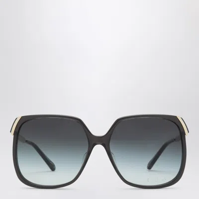 CHLOÉ CHLOÉ ALY GOLD/GRAY SUNGLASSES