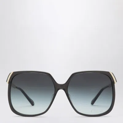 CHLOÉ CHLOÉ ALY GOLD/GRAY SUNGLASSES