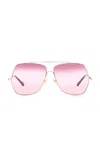 Chloé Aly Square Sunglasses In Pink