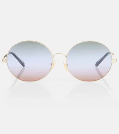 Chloé Aly Oversized Sunglasses In Purple