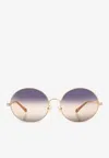 Chloé Aly Round Sunglasses
