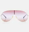 Chloé Ch0283s Metal Aviator Sunglass In Gold
