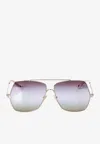 Chloé Chloe Butterfly Sunglasses Ch0278 S 002 In Green