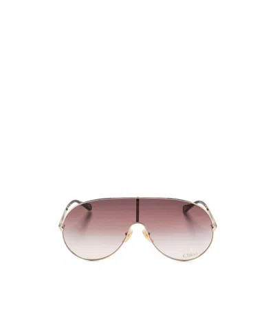 CHLOÉ CHLOÉ EYEWEAR SHIELD FRAME SUNGLASSES