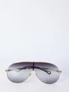 Chloé Gold Grey Metal Sunglasses In Black