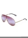 Chloé Ch0283s Metal Aviator Sunglass In Gold