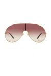 Chloé Aly Sunglasses In Gold & Brown
