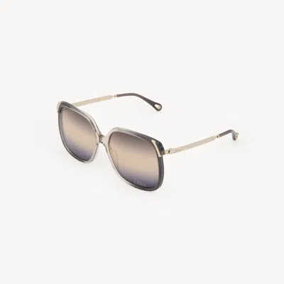 Chloé Aly Sunglasses Gold Size Onesize 100% Acetate