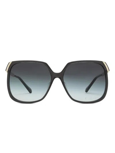 Chloé Chloè Aly Sunglasses In Gray