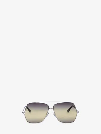 Chloé Aly Sunglasses In Silver