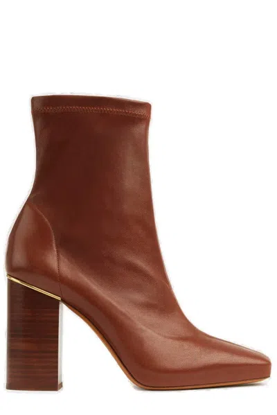 Chloé 95mm Ambre Boots In Smooth Elastic Leather
