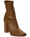 Chloé Ambre Leather Bootie In Brown