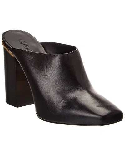 Chloé Black Ambre Mules