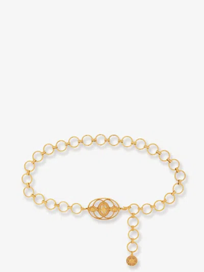 Chloé Amulet Brass Belt In Gold