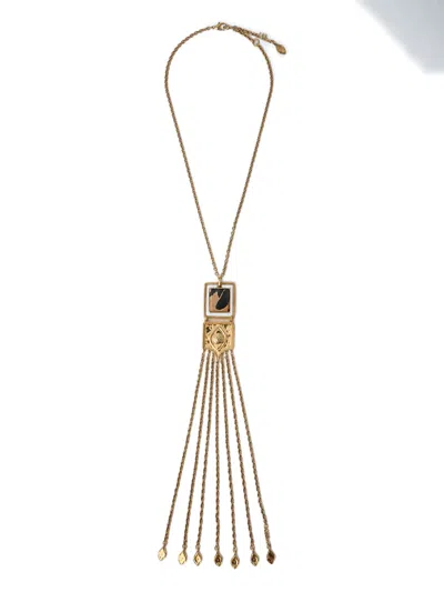 CHLOÉ AMULET SQUARE-SHAPED NECKLACE