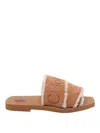 Chloé And Brown Woody Sandals In Multi