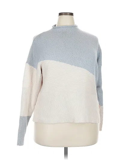 Pre-owned Chloe & Jasmine Turtleneck Sweater In White