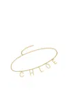 Chloé And Letters Belt In Gold