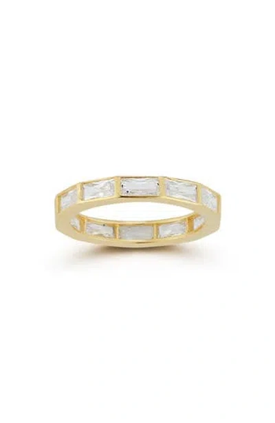 Chloe & Madison Chloe And Madison 14k Gold Plate Sterling Silver Cubic Zirconia Ring