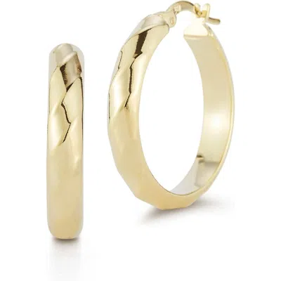Chloe & Madison Chloe And Madison 14k Gold Plate Sterling Silver Hoop Earrings