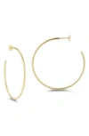 Chloe & Madison Chloe And Madison 14k Gold Plated Sterling Silver Hoop Earrings In Gold