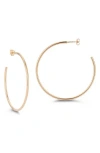 Chloe & Madison Chloe And Madison 14k Gold Plated Sterling Silver Hoop Earrings